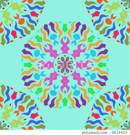 Abstract Round Seamless Pattern Abstract Round Seamless Pattern 9614433