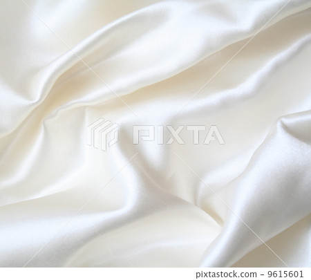 Smooth elegant white silk as background 9615601
