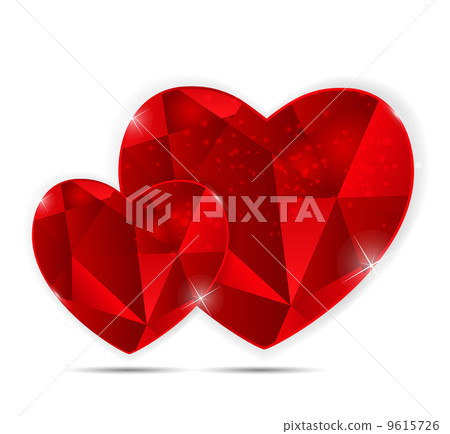 Happy Valentines Day Card with Heart. Vector Illustration Happy Valentines Day Card with Heart. Vector Illustration 9615726
