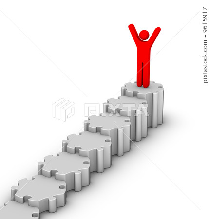 leader on top of staircase leader on top of staircase 9615917