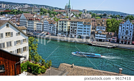 zurich, alpine, water bus 9617418