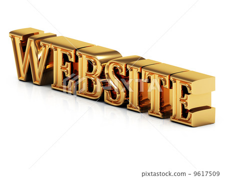 3d inscription WEBSITE golden bright letter 3d inscription WEBSITE golden bright letter 9617509