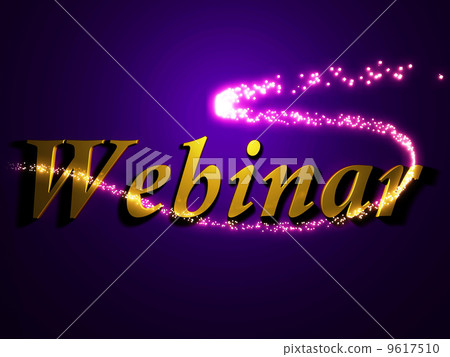 Webinar 3d inscription with luminous line with spark Webinar 3d inscription with luminous line with spark 9617510