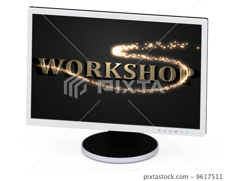 WORKSHOP 3d inscription with luminous spark WORKSHOP 3d inscription with luminous spark 9617511