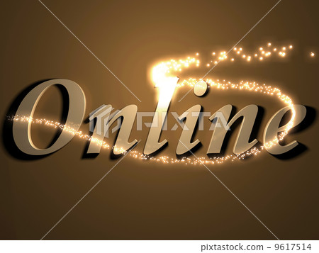 Online 3d inscription with luminous line with spark Online 3d inscription with luminous line with spark 9617514