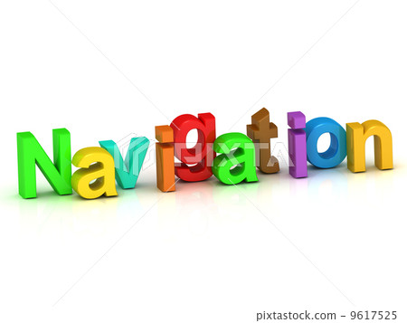 navigation 3d word colour bright letter navigation 3d word colour bright letter 9617525