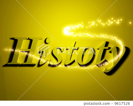 History 3d inscription with luminous line with spark History 3d inscription with luminous line with spark 9617526