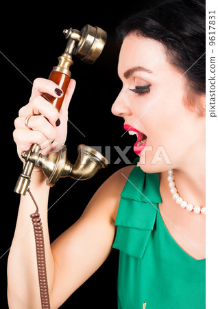 woman crying in phone 9617831