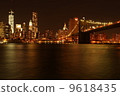 紐約布魯克林大橋和曼哈頓 9618435