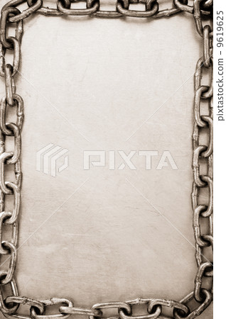 chain on metal background chain on metal background 9619625