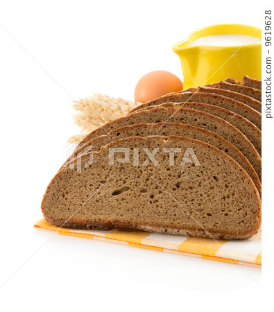 fresh bread on white fresh bread on white 9619628