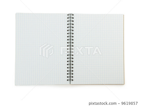 checked note paper on white 9619857