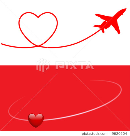 Plane and Heart Plane and Heart 9620204