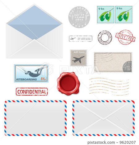Postal Business Icons Postal Business Icons 9620207