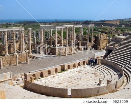 利比亞世界遺產，Leptis Magna圓形劇場 9623909