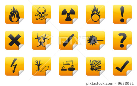 voltage, sticker, danger 9628051