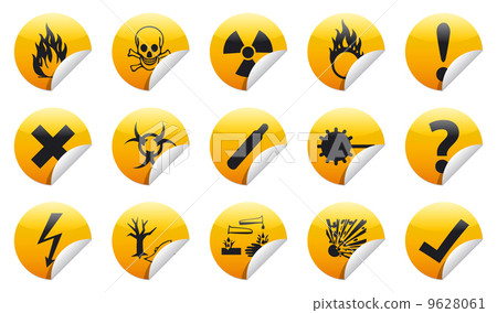 voltage, sticker, danger - Stock Illustration [9628061] - PIXTA