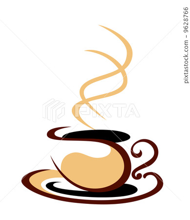 Hot steaming cup of coffee Hot steaming cup of coffee 9628766
