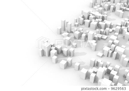 3DCG townscape 3DCG townscape 9629563