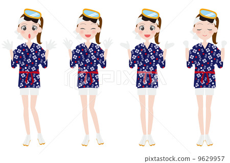 女人的面部表情全身女人 女人的面部表情全身女人 9629957