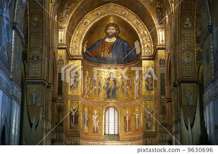 The Christ Pantokrator. Cathedral-Basilica of Monreale 9630696
