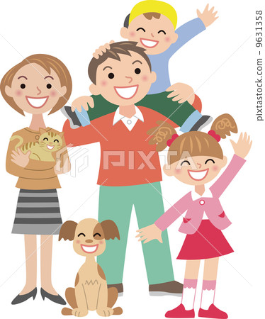 Family Four Person Family Pet Shoulder Car 9631358
