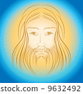 Jesus Christ shine light gloride rays vector illustration 9632492