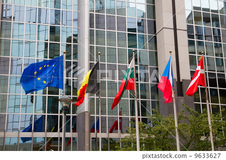 European flags , Brussels European flags , Brussels 9633627