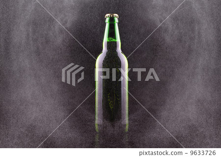Bottle of beer with drops Bottle of beer with drops 9633726
