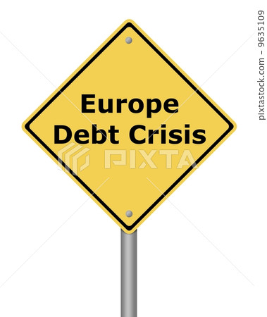 Warning Sign Europe Debt Crisis Warning Sign Europe Debt Crisis 9635109