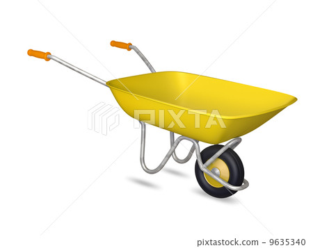 Yellow wheelbarrow 9635340