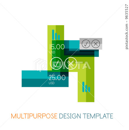 Business stripes presentation design template Business stripes presentation design template 9635527