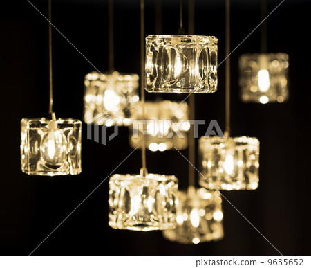 Closeup view of contemporary light fixture 9635652