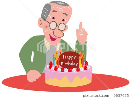 Download Grandpa S Birthday Stock Illustration 9637635 Pixta