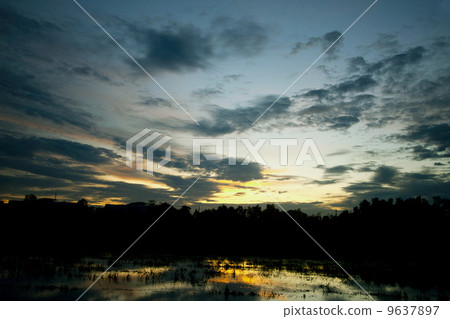 At sunset. At sunset. 9637897