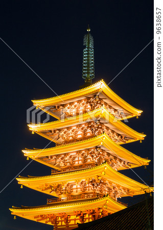 Sensoji temple Pagoda tokyo Sensoji temple Pagoda tokyo 9638657