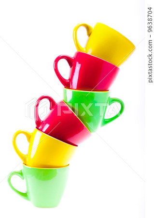 Beautiful yellow, red, green color cups Beautiful yellow, red, green color cups 9638704