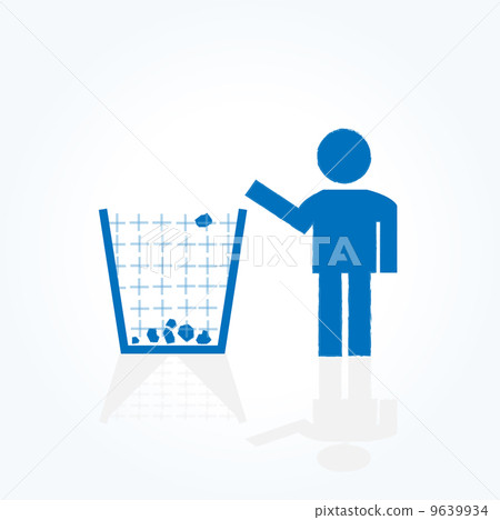 Trash to the trash box 9639934