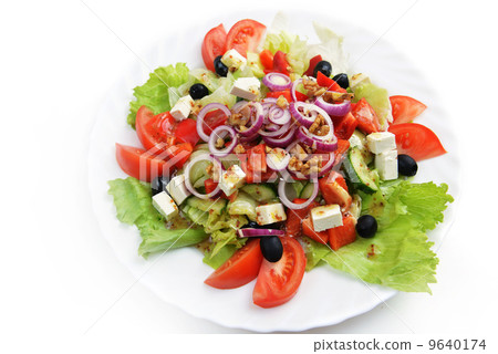 salad with fresh vegetables salad with fresh vegetables 9640174