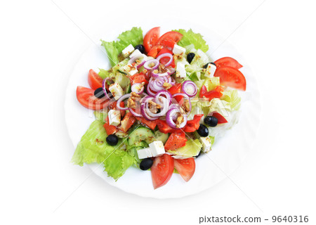 salad with fresh vegetables salad with fresh vegetables 9640316