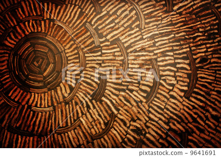 Coconut shell wall. Coconut shell wall. 9641691