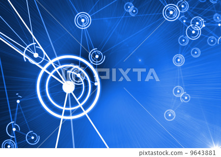 Futuristic glowing circles Futuristic glowing circles 9643881