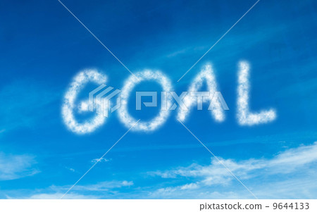 Goal written in white in sky 9644133