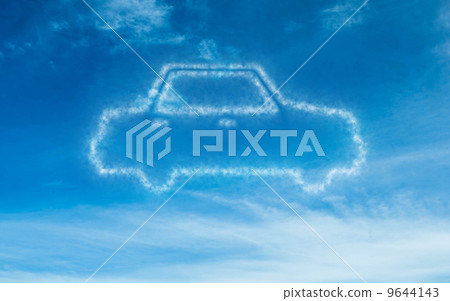 White car in the sky 9644143