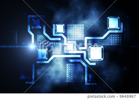 Abstract technology interface Abstract technology interface 9648967