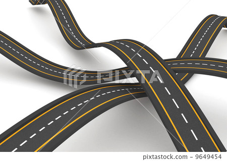Bumpy road background - Stock Illustration [9649454] - PIXTA
