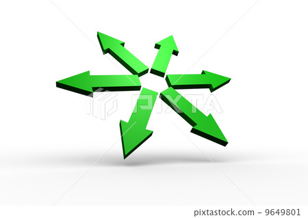 Green arrows forming circle 9649801