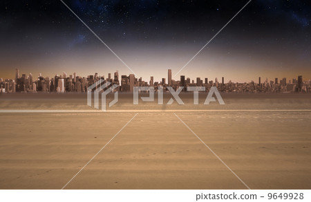 Cityscape on the horizon Cityscape on the horizon 9649928