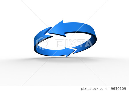 Blue arrow circle 9650109