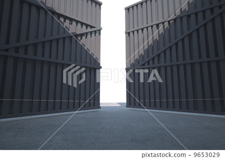 Large doors opening to light Large doors opening to light 9653029